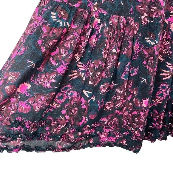 ULLA JOHNSON Fawn floral Dress‎ in Midnight Sz 6